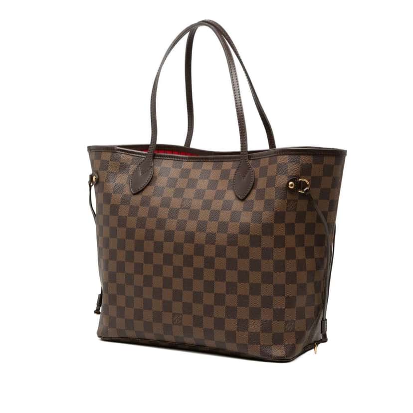 Louis Vuitton Damier Ebene Neverfull MM Brown Good condition - Back View