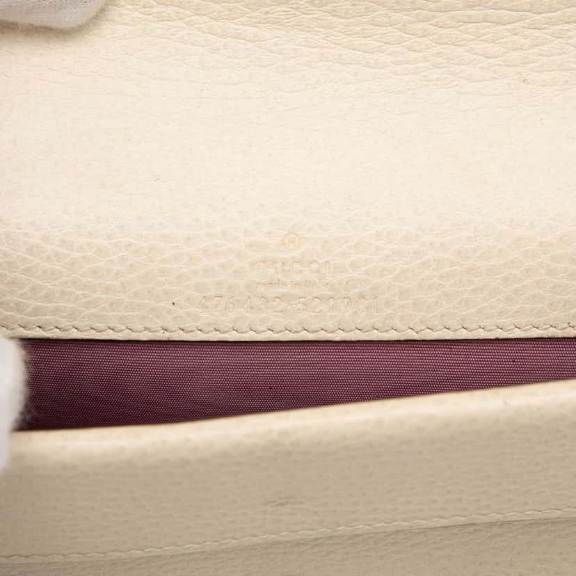 Gucci Mini Dionysus Leather Crossbody White Leather Very good condition - Box View