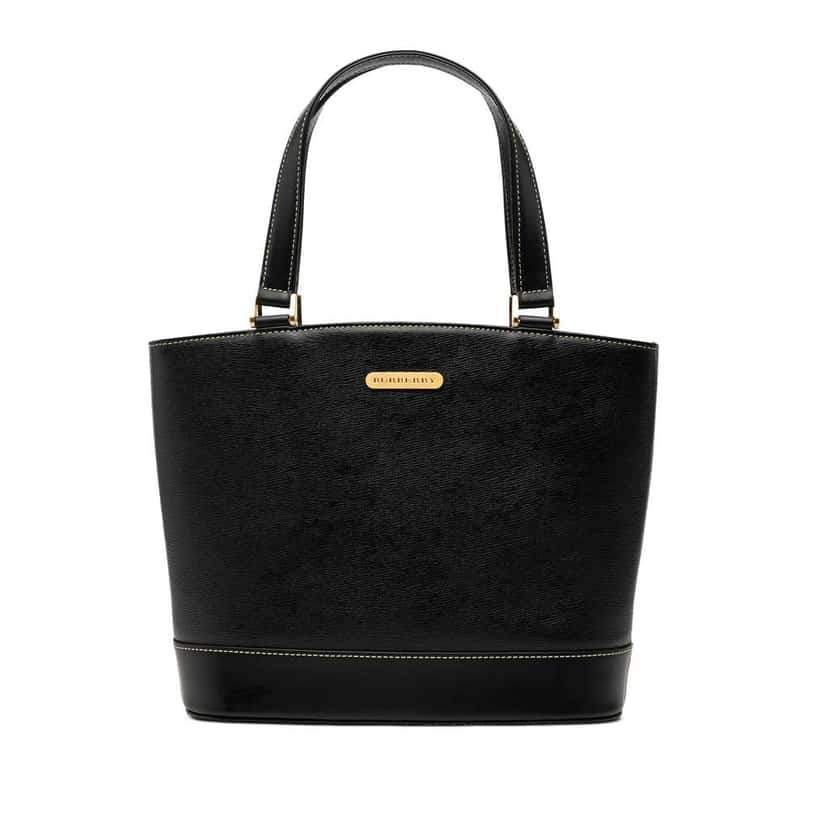 Burberry Leather Tote Black Leather Very good condition - Front View