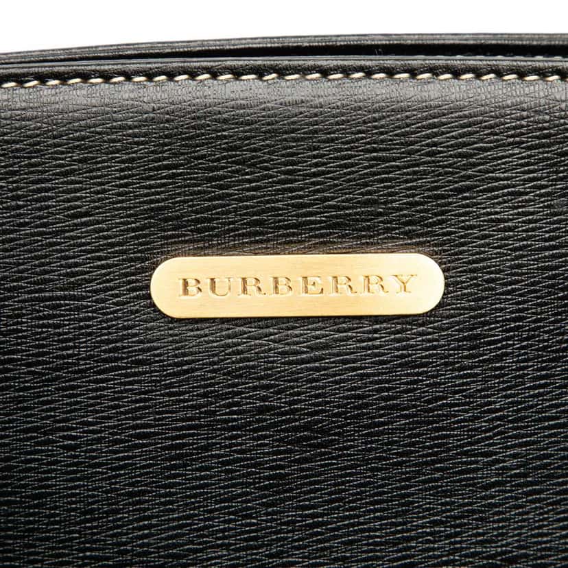 Burberry Leather Tote Black Leather Very good condition - Box View