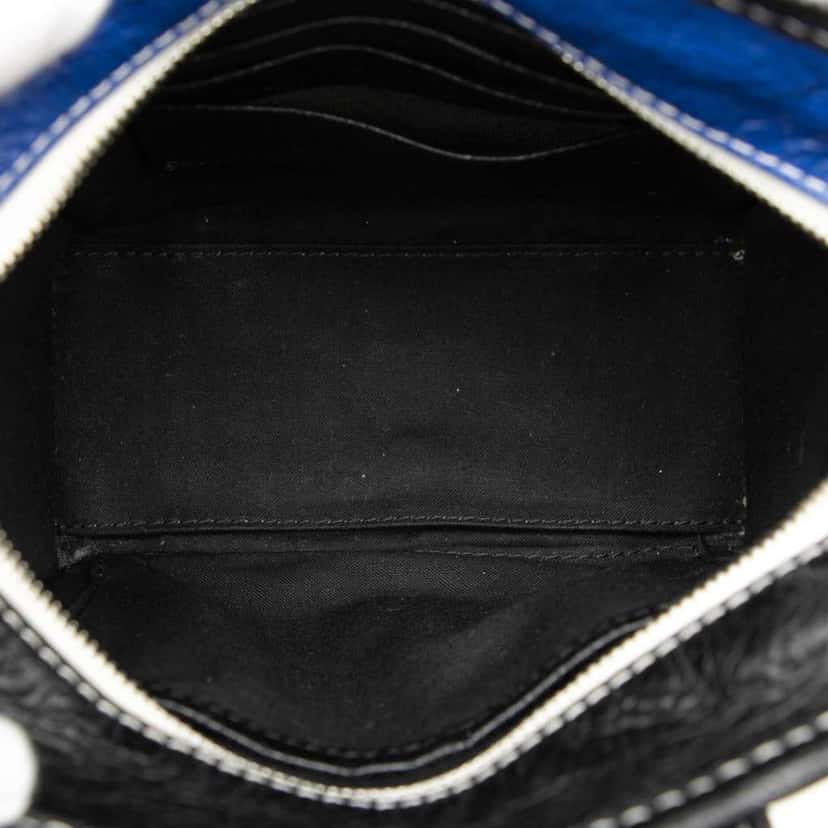 Balenciaga XXS Lambskin Bazar Shopper Satchel Black Leather Very good condition - Model View