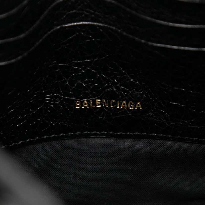 Balenciaga XXS Lambskin Bazar Shopper Satchel Black Leather Very good condition - Box View