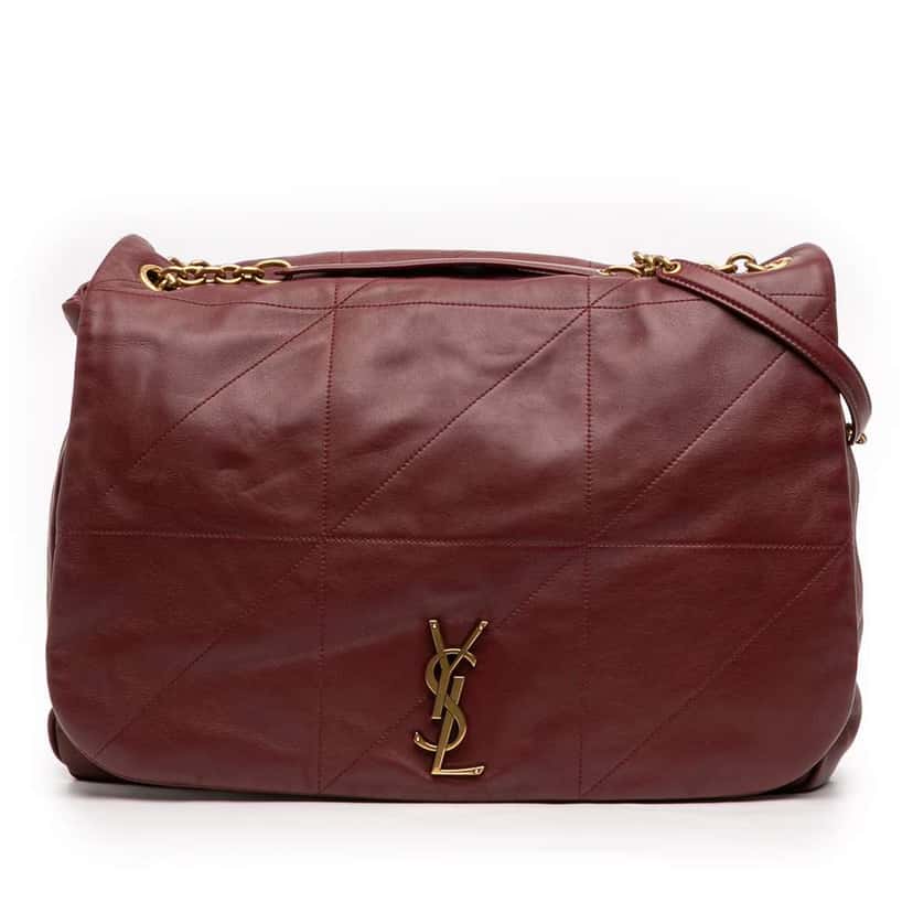 Saint Laurent Large Quilted Lambskin Jamie 4.3 Shoulder Bag Red Leather Good condition - Front View