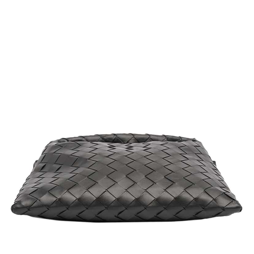 Bottega Veneta Mini Calfskin Intrecciato Hop Satchel Black Leather Very good condition - Inside View