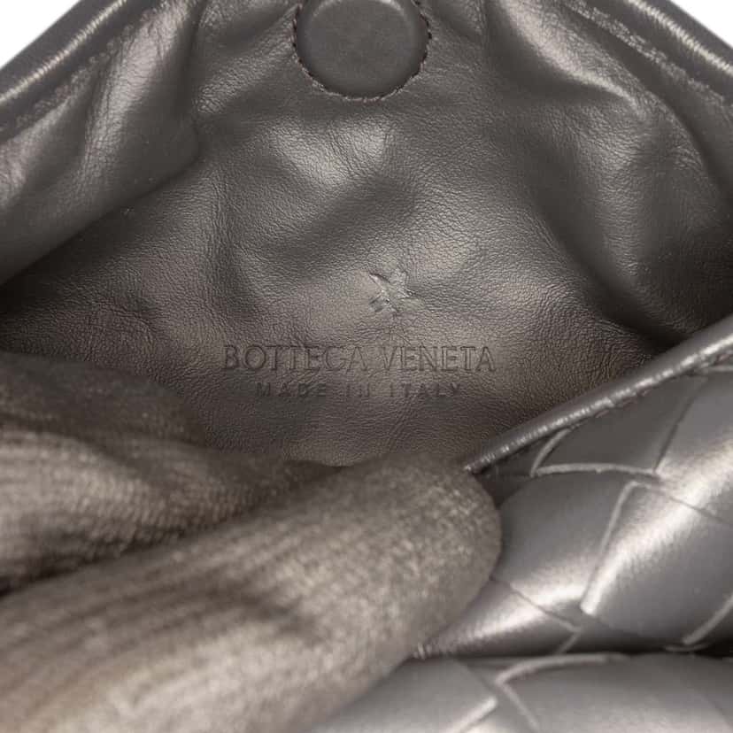 Bottega Veneta Mini Calfskin Intrecciato Hop Satchel Black Leather Very good condition - Box View