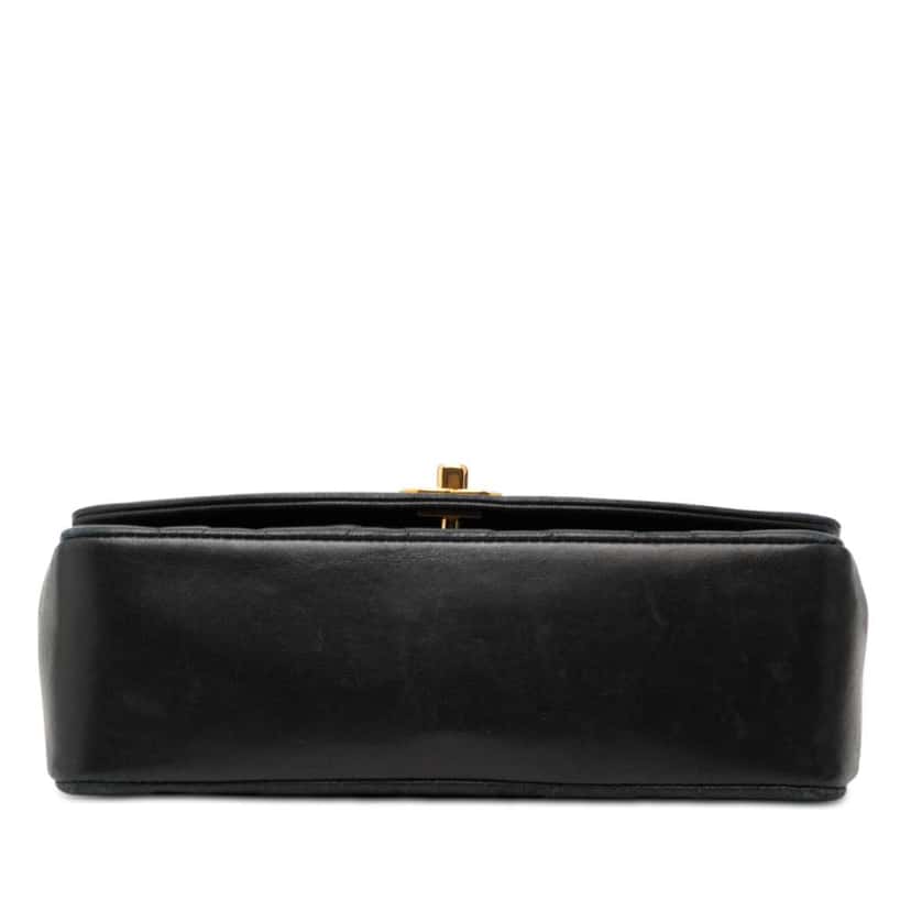 Chanel Small Lambskin Diana Flap Black Leather Good condition - Inside View