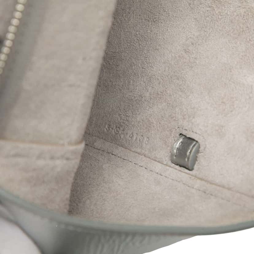 Celine Nano Laminated Calfskin Belt Bag Silver Leather Very good condition - Box View