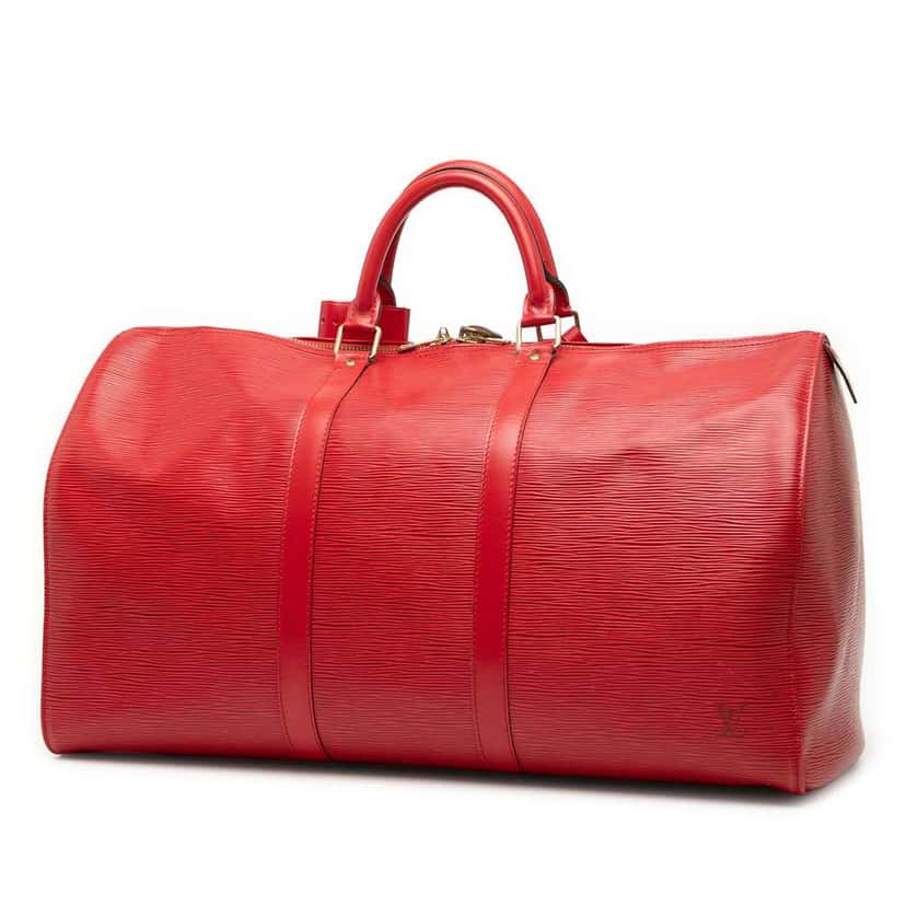 Louis Vuitton Epi Keepall 50 Red Leather Good condition - Back View