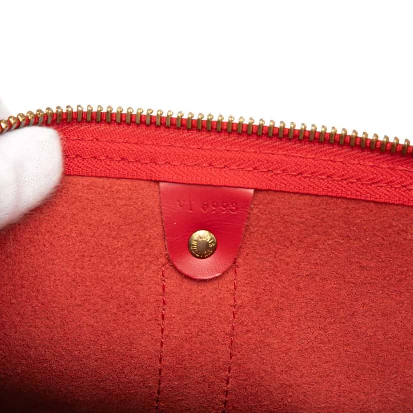 Louis Vuitton Epi Keepall 50 Red Leather Good condition - Box View
