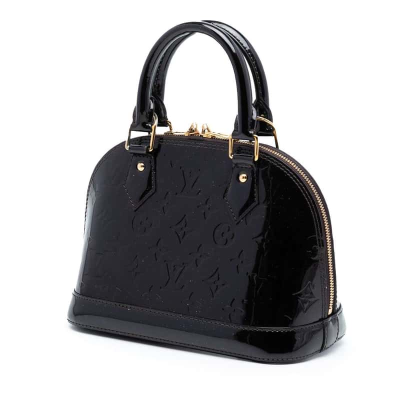 Louis Vuitton Monogram Vernis Alma BB Black Leather Good condition - Back View