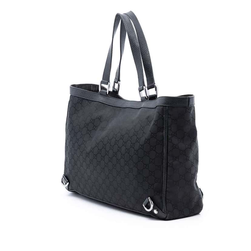 Gucci GG Canvas Abbey D Ring Tote Black Canvas Very good condition - Back View