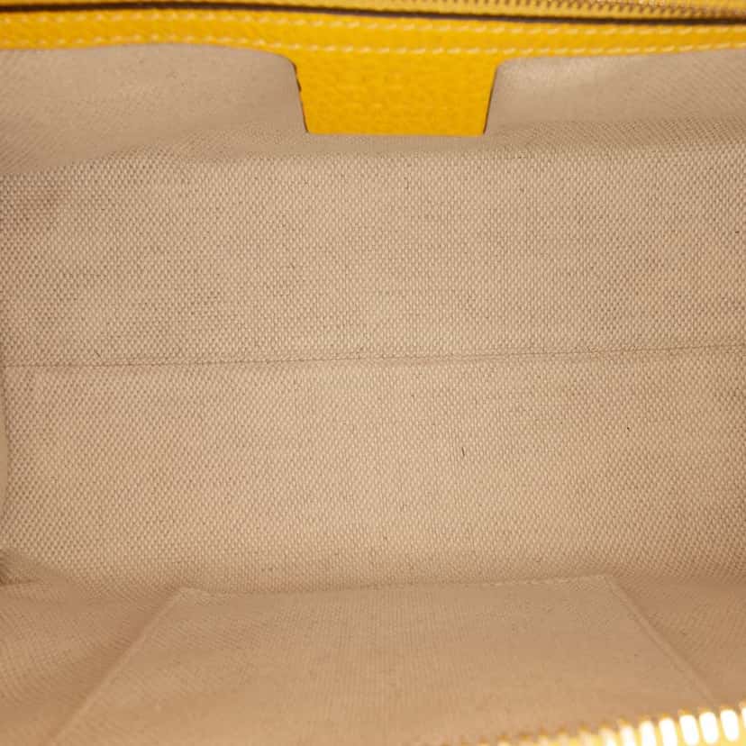 Gucci Medium Leather Soho Top Handle Convertible Tote Yellow Leather Very good condition - Model View