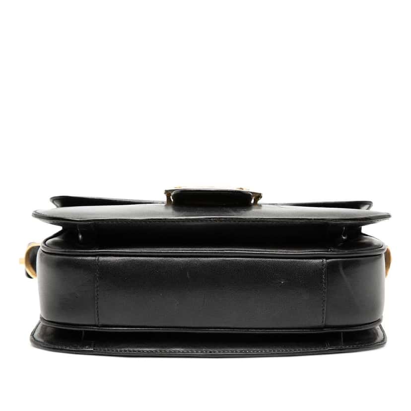 Celine Calfskin Horse Carriage Crossbody Black Leather Good condition - Inside View