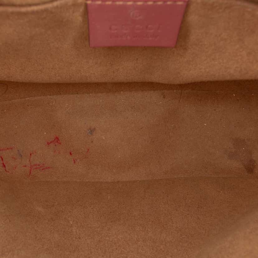 Gucci Mini GG Supreme Blooms Chain Crossbody Brown Canvas Very good condition - Model View