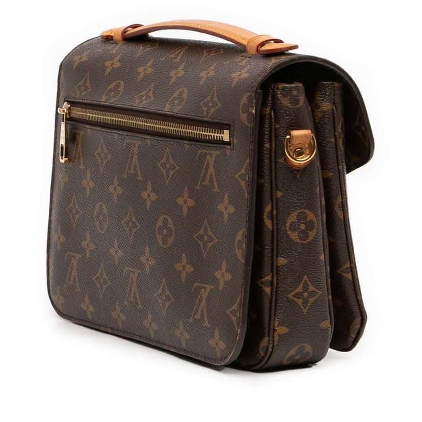 Louis Vuitton Monogram Pochette Metis Brown Very good condition - Back View