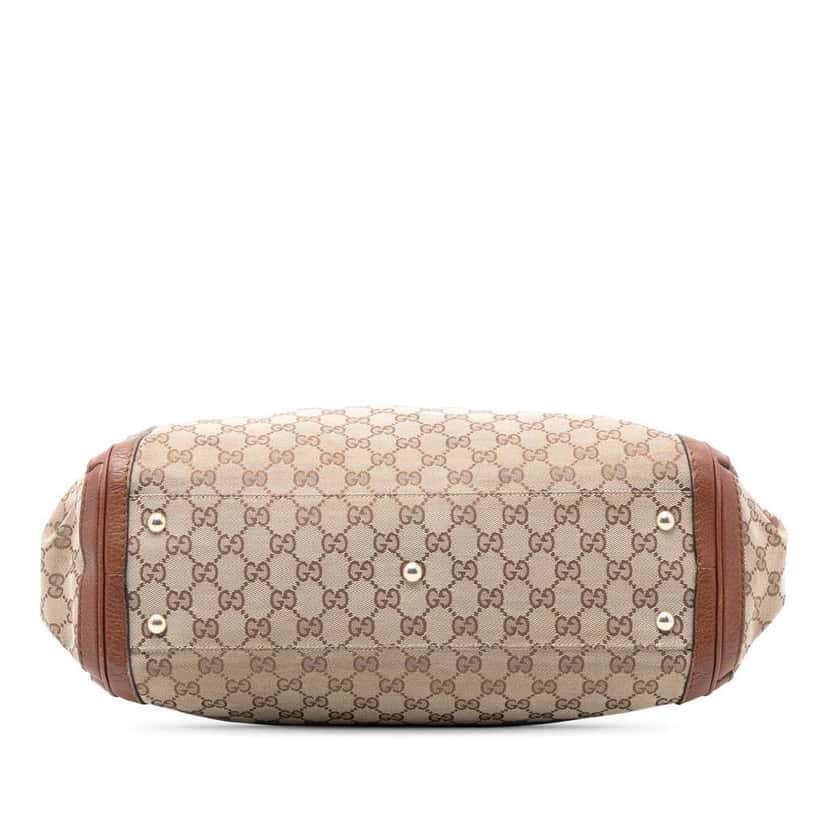 Gucci Large GG Canvas Bella Satchel Brown Canvas Very good condition - Inside View