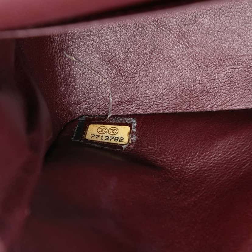 Chanel Medium Classic Lambskin Double Flap Black Leather Good condition - Box View