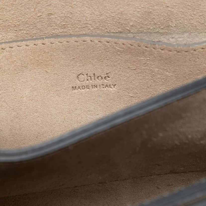 Chloé Small Suede and Calfskin Faye Crossbody Blue Leather Good condition - Box View