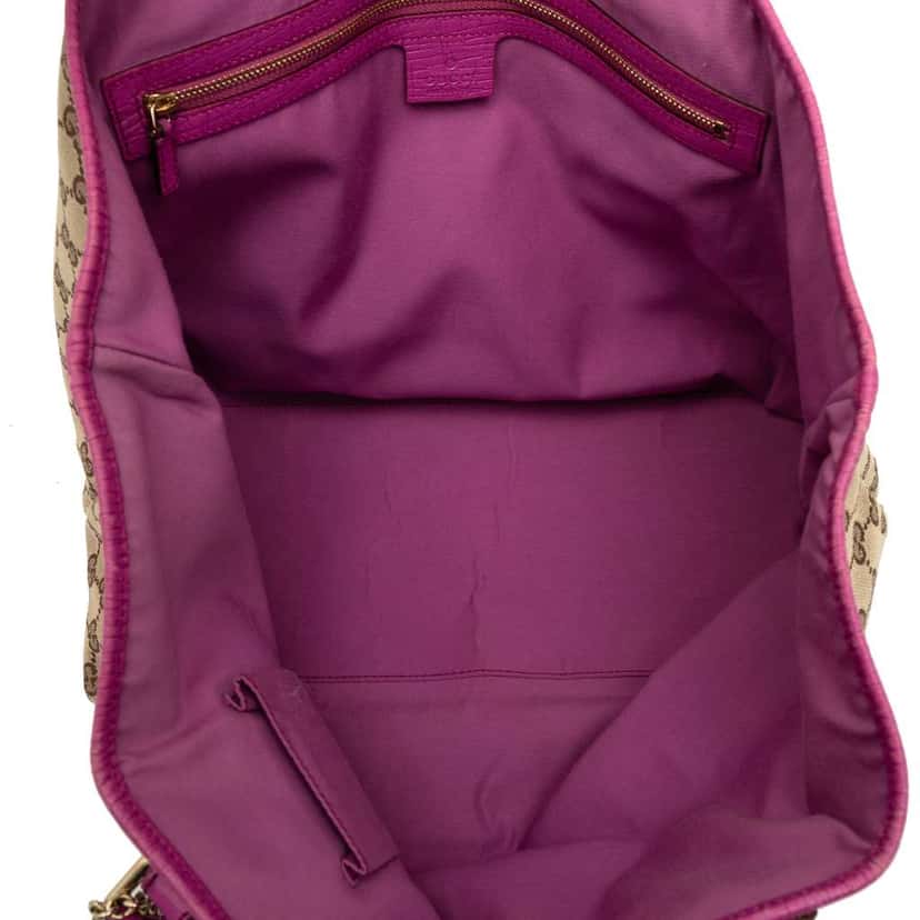 Gucci Large GG Canvas Jolicoeur Tote Brown Canvas Very good condition - Model View