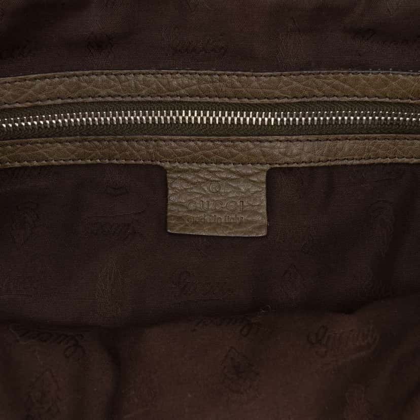 Gucci Large GG Canvas Bamboo Libeccio Tote Brown Canvas Good condition - Box View