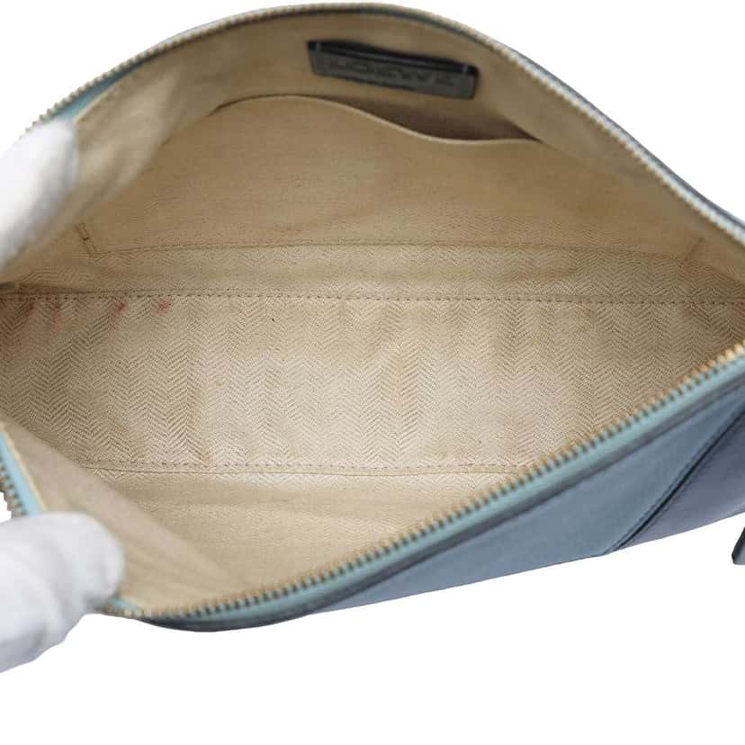 Loewe Mini Tricolor Calfskin Puzzle Crossbody Blue Leather Good condition - Model View