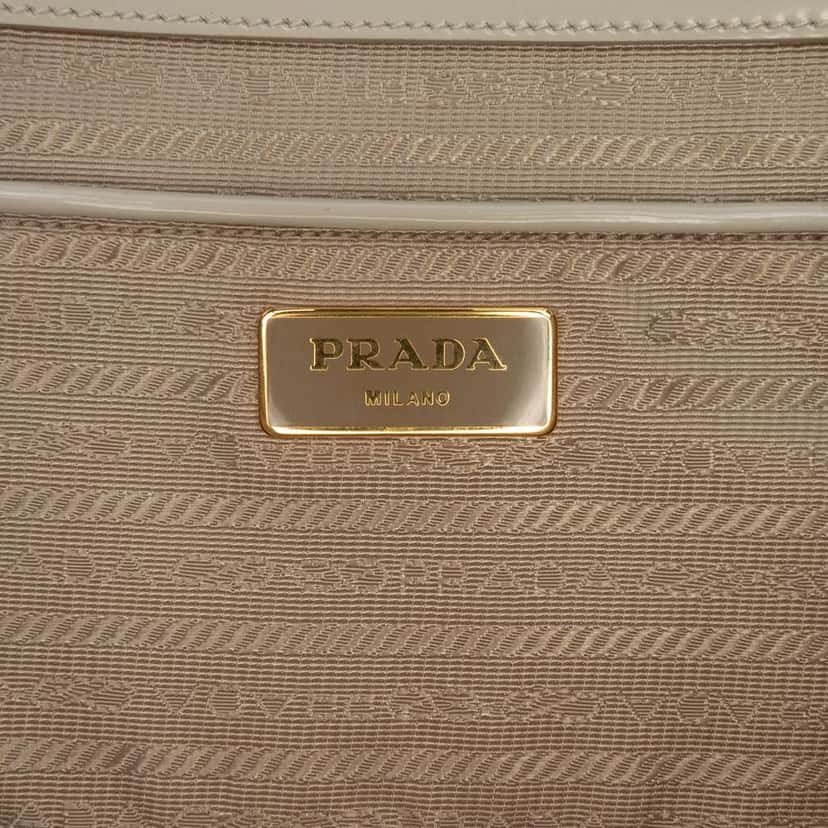 Prada Medium Spazzolato Galleria Double Zip Satchel Brown Leather Good condition - Box View