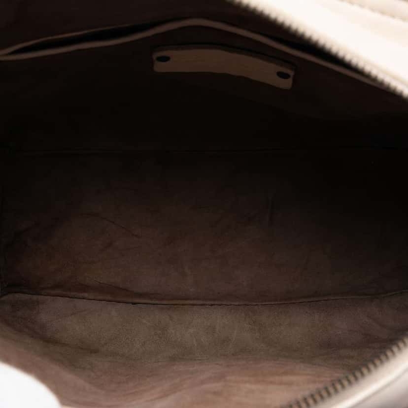 Bottega Veneta Nappa Intrecciato Satchel White Leather Very good condition - Model View