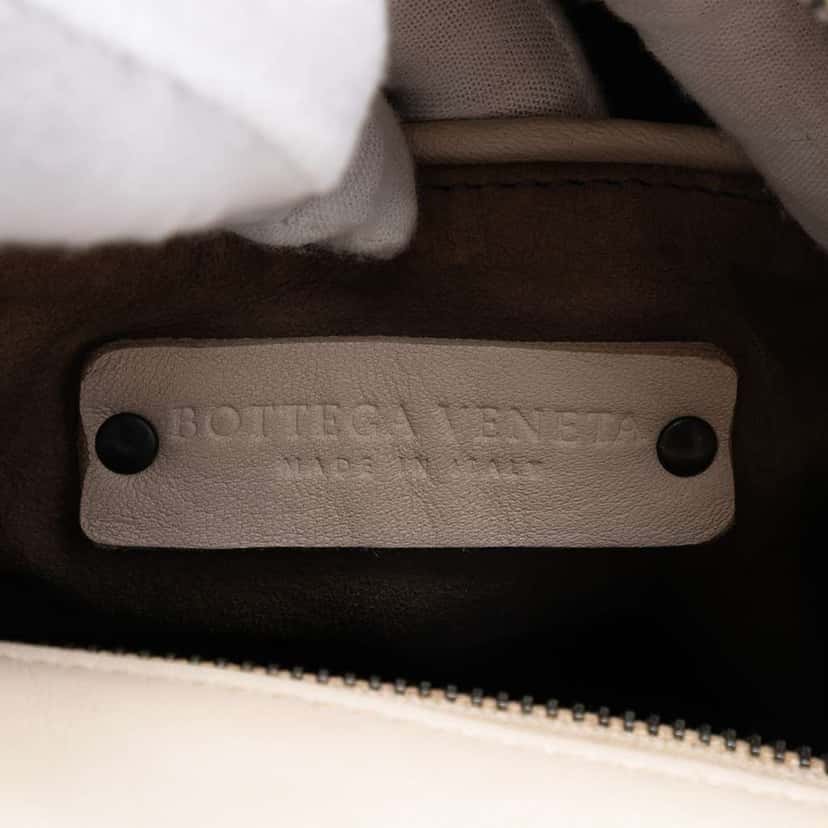 Bottega Veneta Nappa Intrecciato Satchel White Leather Very good condition - Box View