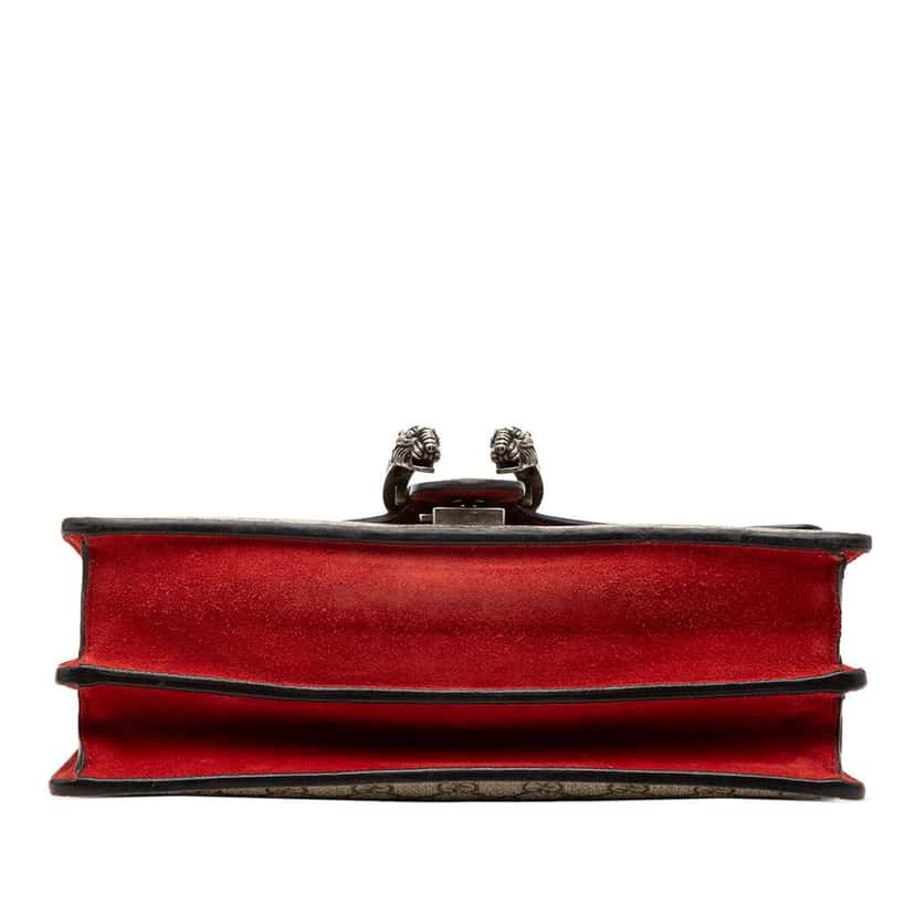 Gucci Medium GG Supreme Dionysus Shoulder Bag Brown Canvas Very good condition - Inside View