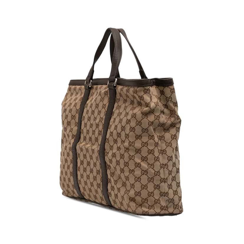 Gucci GG Canvas Joy Tote Brown Canvas Good condition - Back View