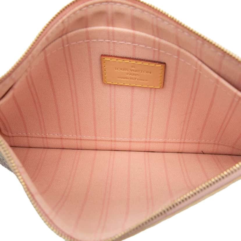 Louis Vuitton Damier Azur Neverfull MM Pouch White Very good condition - Model View