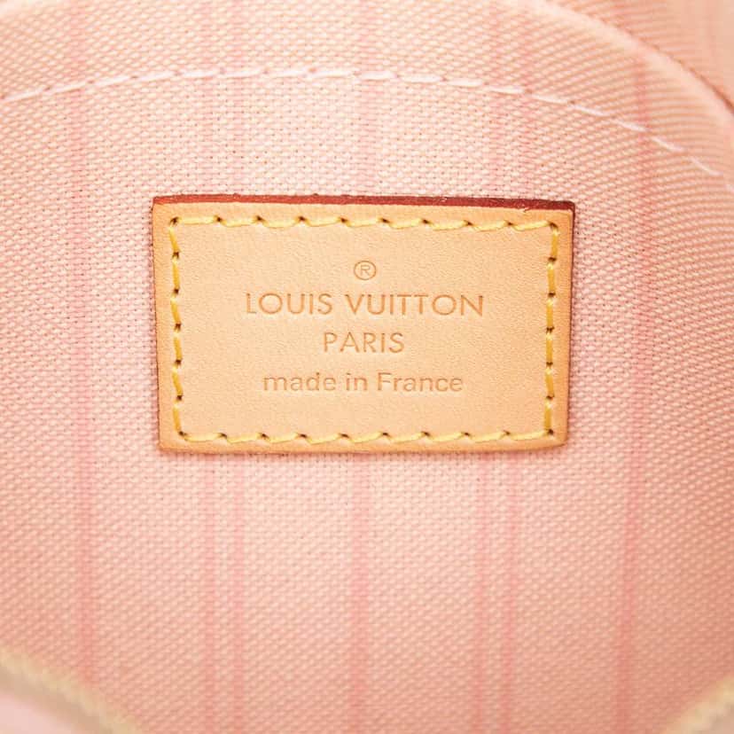 Louis Vuitton Damier Azur Neverfull MM Pouch White Very good condition - Box View