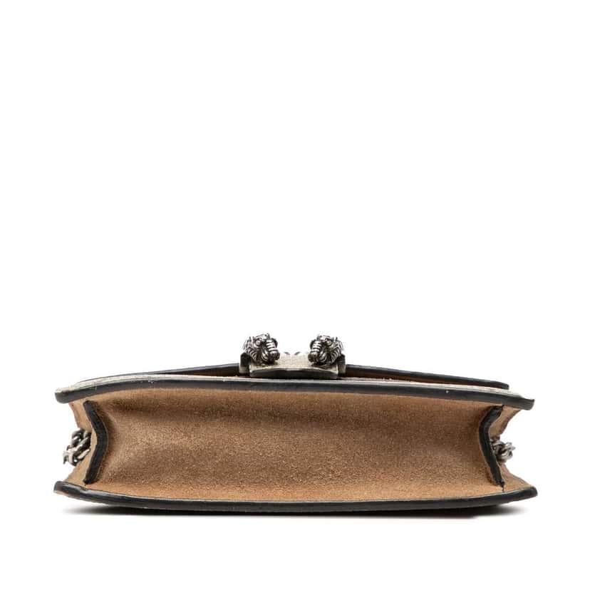 Gucci Mini GG Supreme Dionysus Crossbody Brown Canvas Very good condition - Inside View