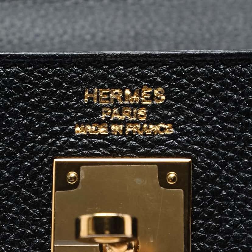 Hermès Togo Kelly II Retourne 35 Black Leather Fair condition - Inside View