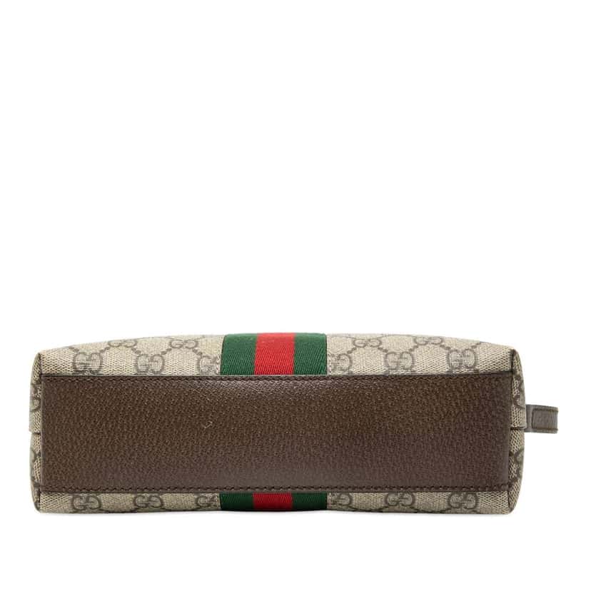 Gucci Small GG Supreme Web Ophidia Dome Crossbody Brown Canvas Very good condition - Inside View
