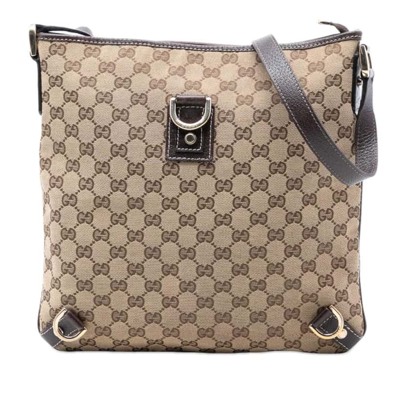 Gucci GG Canvas Abbey D Ring Crossbody Brown Canvas Very good condition - Front View