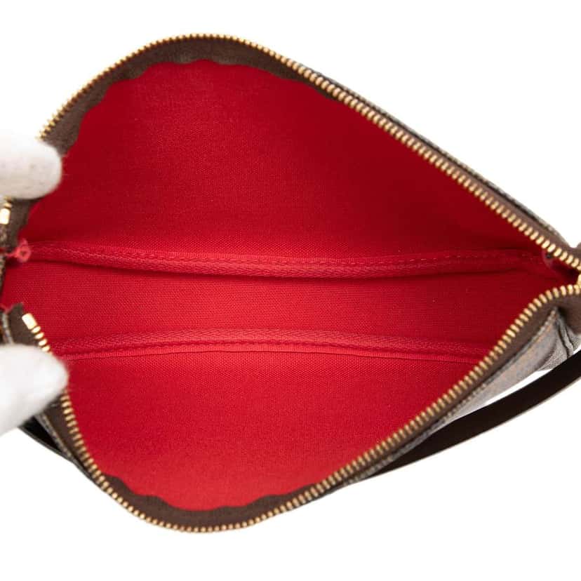 Louis Vuitton Damier Ebene Pochette Accessoires Brown Very good condition - Model View