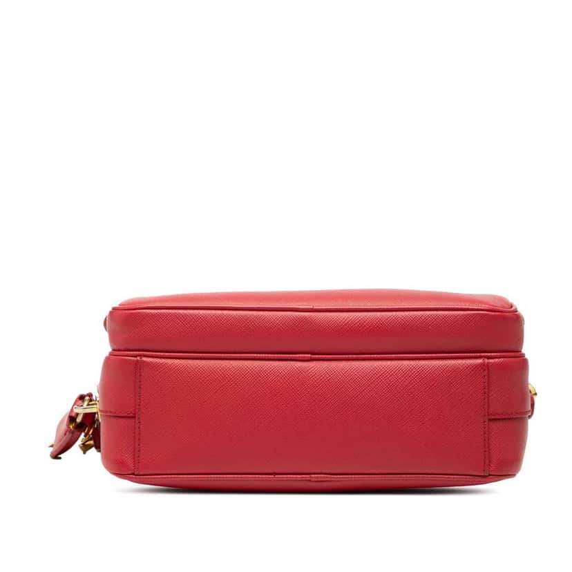 Prada Saffiano Crossbody Red Leather Very good condition - Inside View