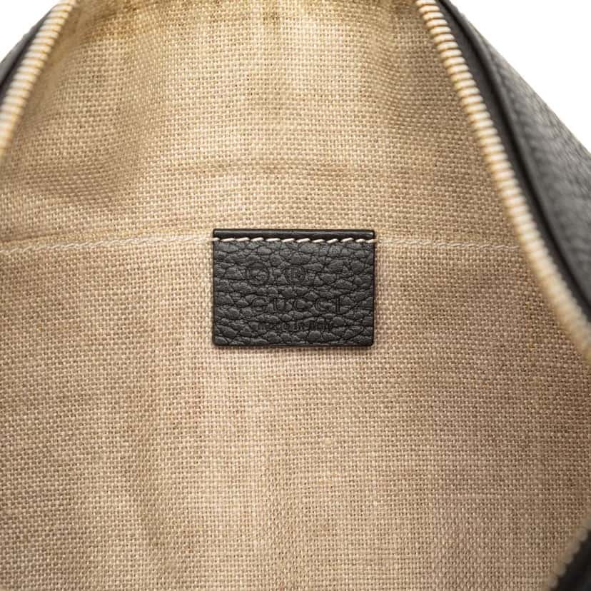 Gucci Calfskin Bamboo Tassel Clutch Black Leather Very good condition - Box View