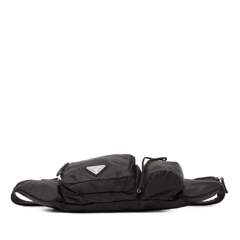 Prada Tessuto Multi Pocket Belt Bag Black Very good condition - Inside View