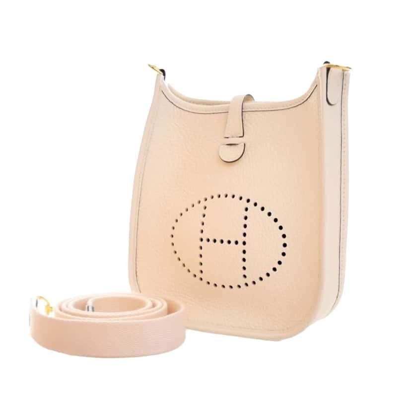 Hermès Clemence Evelyne TPM White Leather Good condition - Inside View