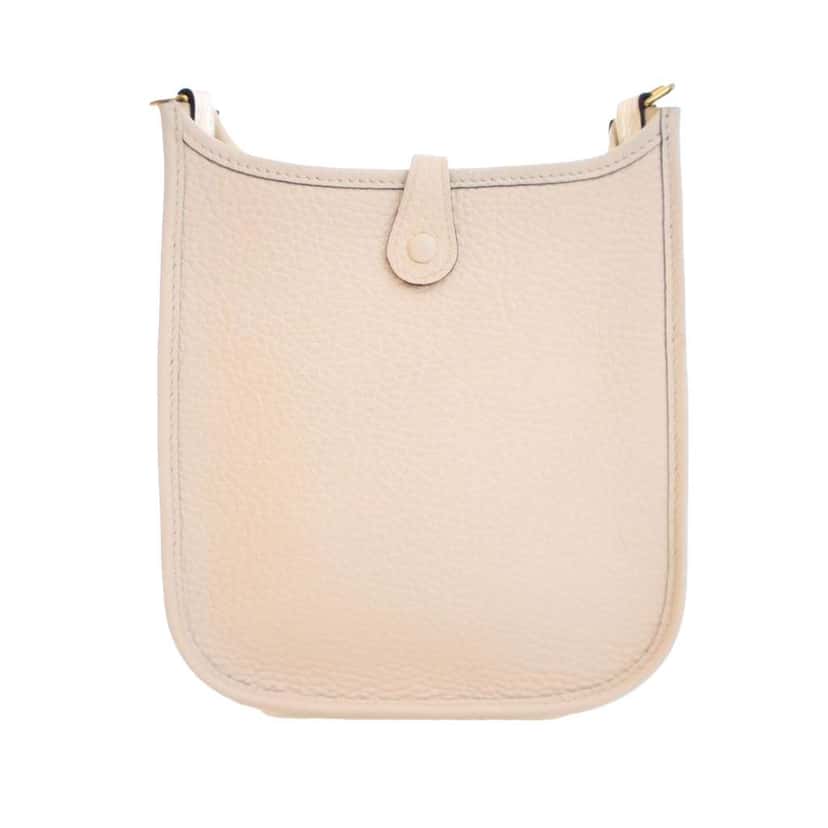 Hermès Clemence Evelyne TPM White Leather Good condition - Model View