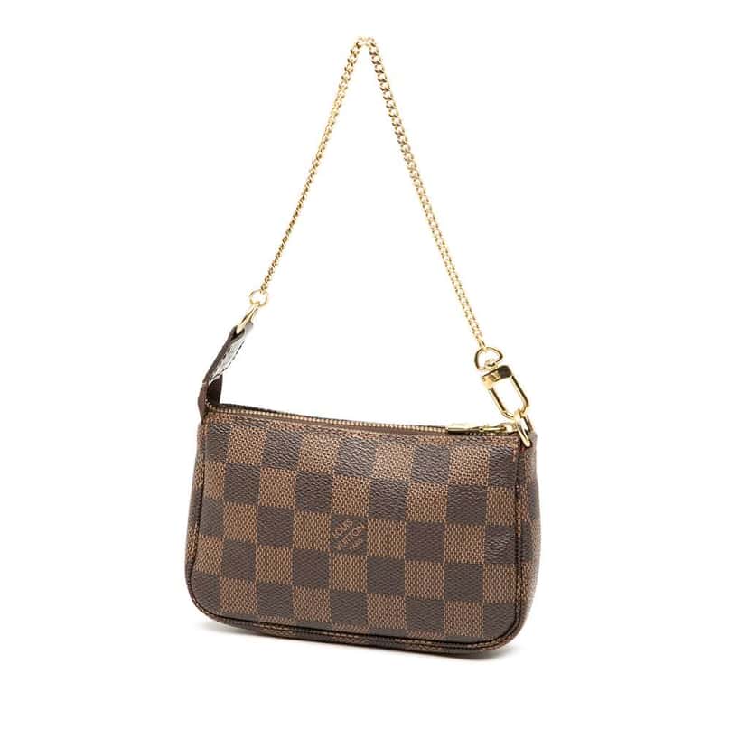 Louis Vuitton Damier Ebene Mini Pochette Accessoires Brown Very good condition - Back View