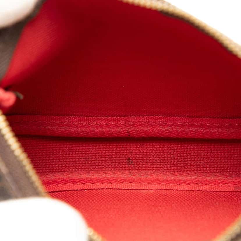Louis Vuitton Damier Ebene Mini Pochette Accessoires Brown Very good condition - Model View
