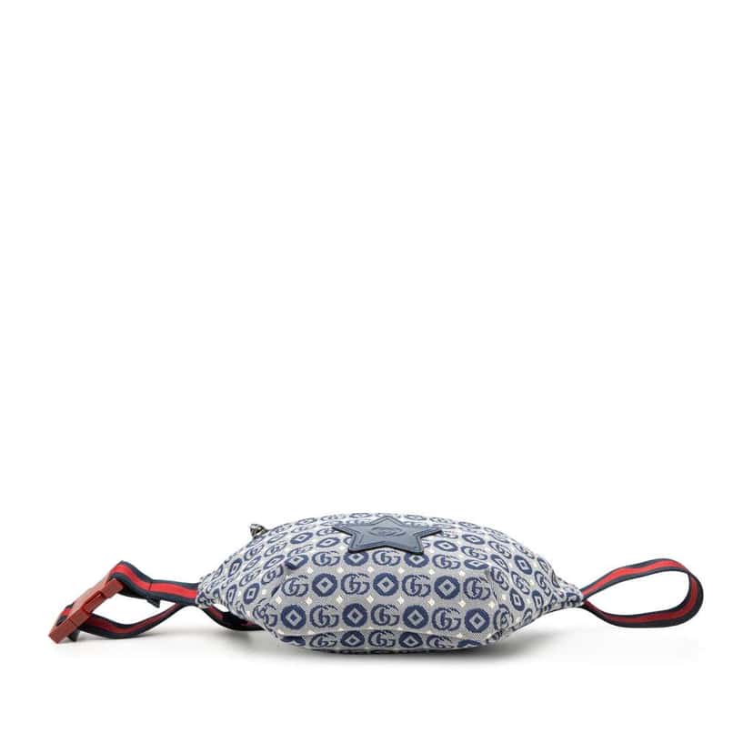 Gucci Kids GG Canvas Stars Web Belt Bag Blue Canvas Very good condition - Inside View