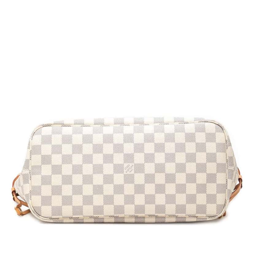 Louis Vuitton Damier Azur Neverfull MM White Very good condition - Inside View