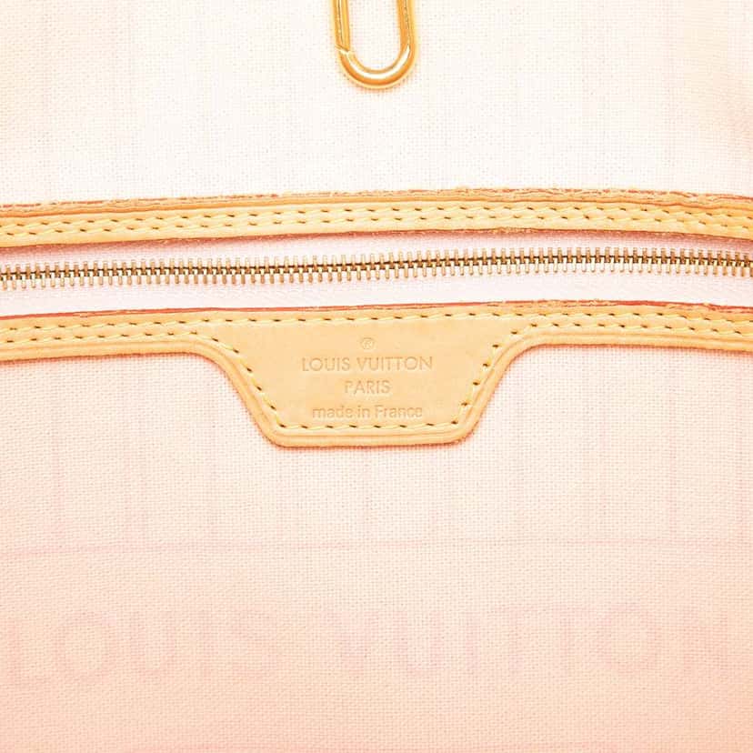 Louis Vuitton Damier Azur Neverfull MM White Very good condition - Box View