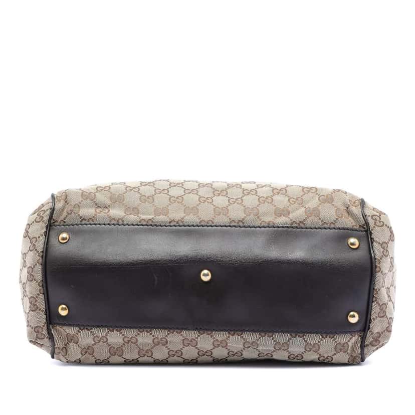 Gucci Medium GG Canvas Scarlett Satchel Brown Canvas Very good condition - Inside View