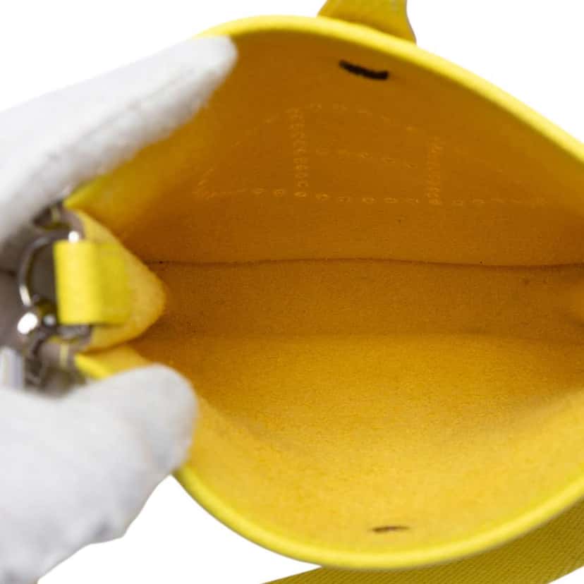 Hermès Clemence Evelyne TPM Yellow Leather Good condition - Model View