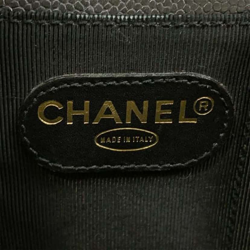 Chanel Caviar Briefcase Black Leather Very good condition - Box View